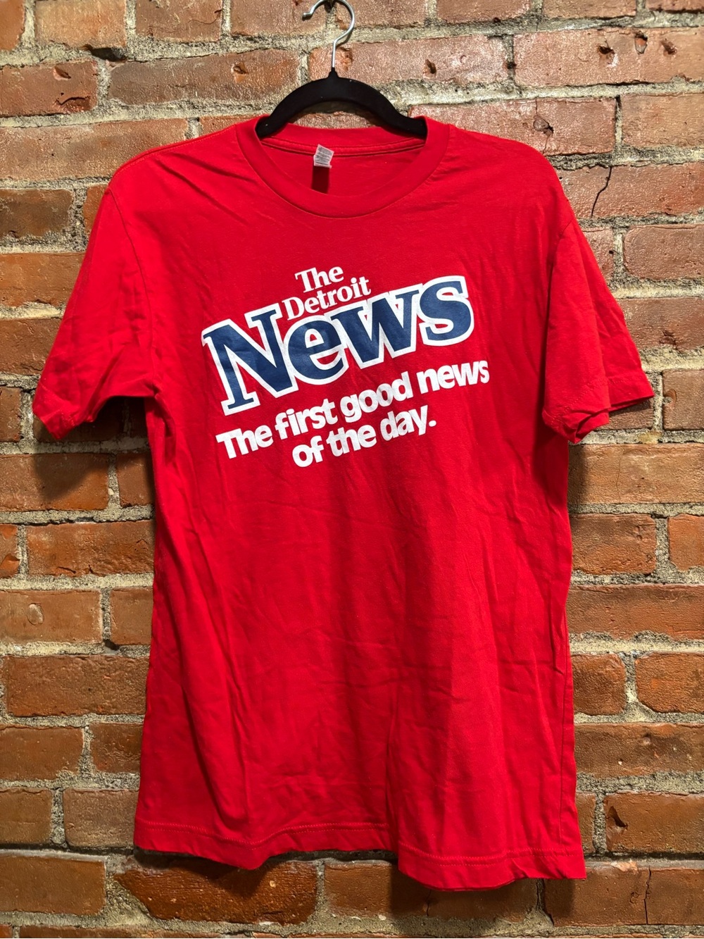 Detroit News Red Graphic Tee